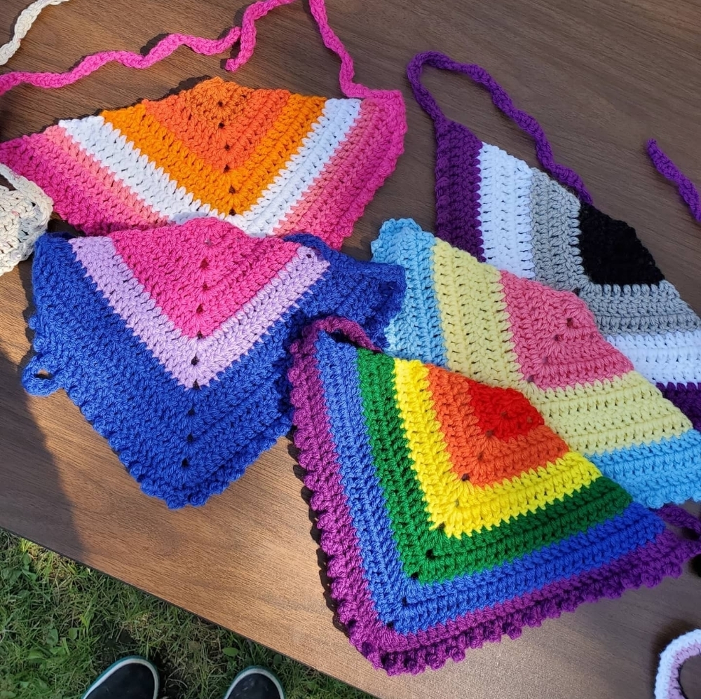 Crochet Hair Scarf